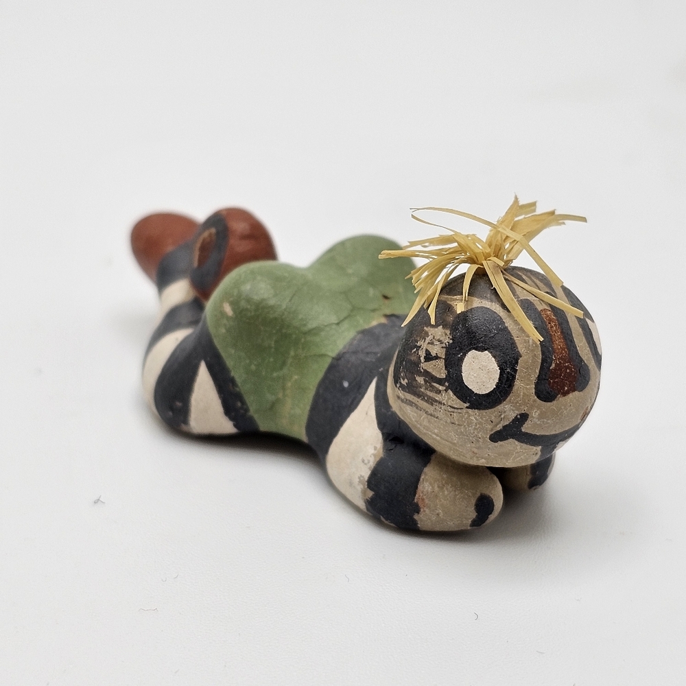 Santa Clara Pueblo Pottery Miniature Art Figurine Signed Margaret Gutierrez